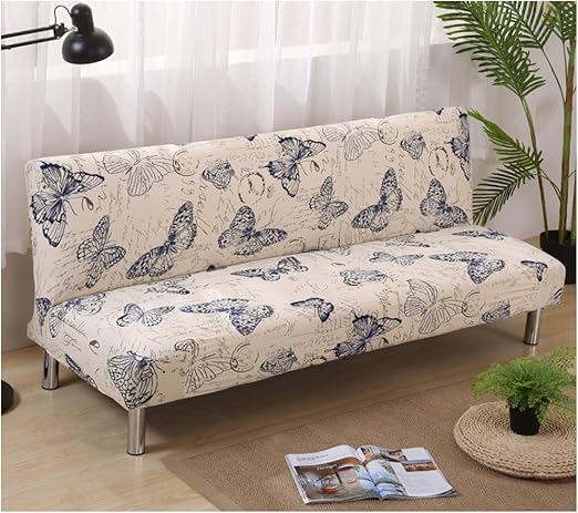 funda de sofa cama futon protector plegable sin brazos elastico spandex moderno simple sala de estar fundas de sofa color 4 160 190cm