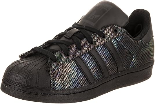 black iridescent adidas