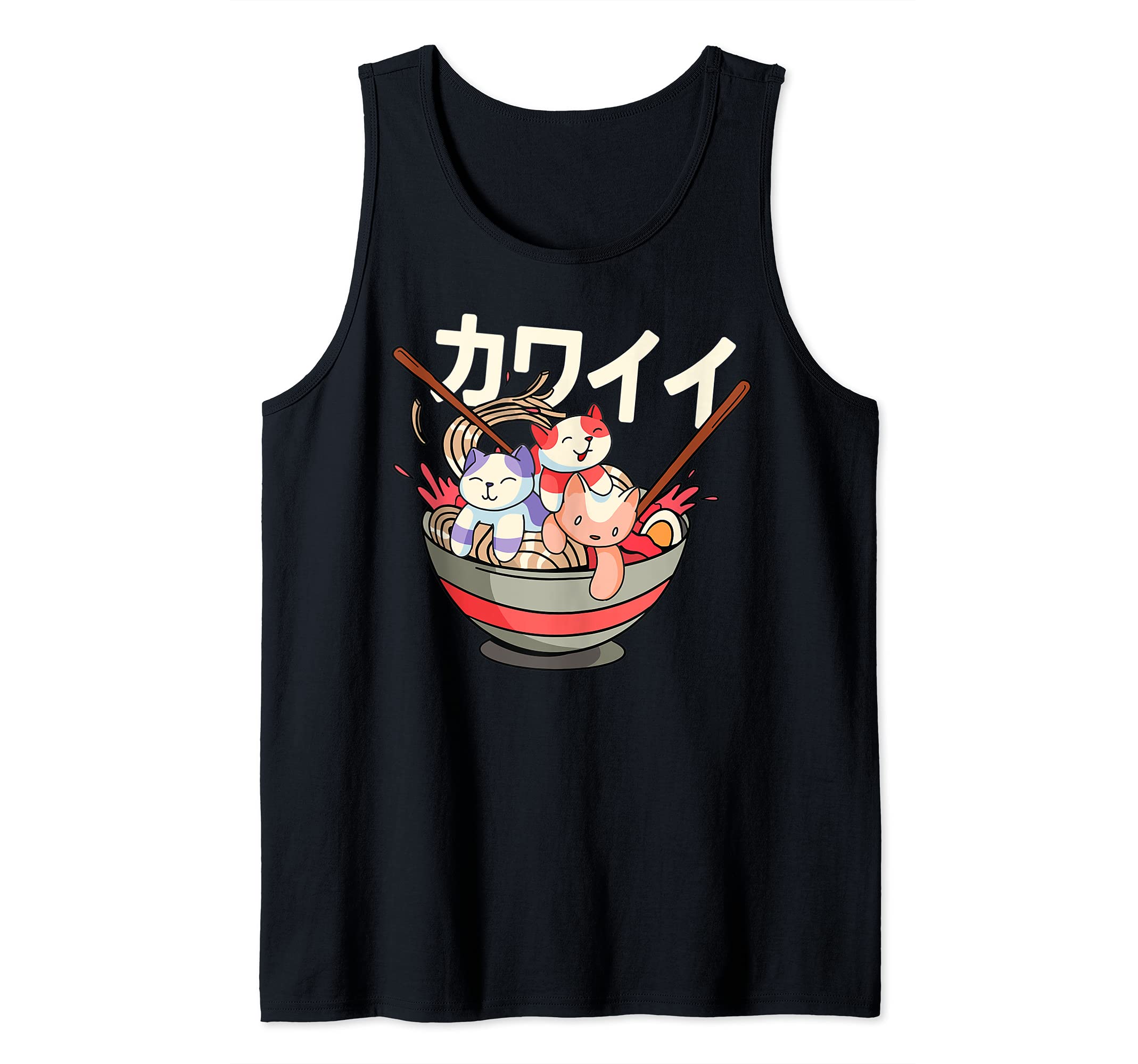 Japanese Cats Anime Japan Ramen Kawaii Tank Top