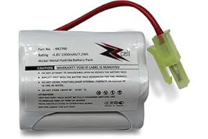 ZZcell Battery Replacement for Euro Pro Shark Vacuum Carpet and Carpet Sweeper XB2700, V2930, V2700Z, VAC-XB2700, V2700, 1500mAh (1)