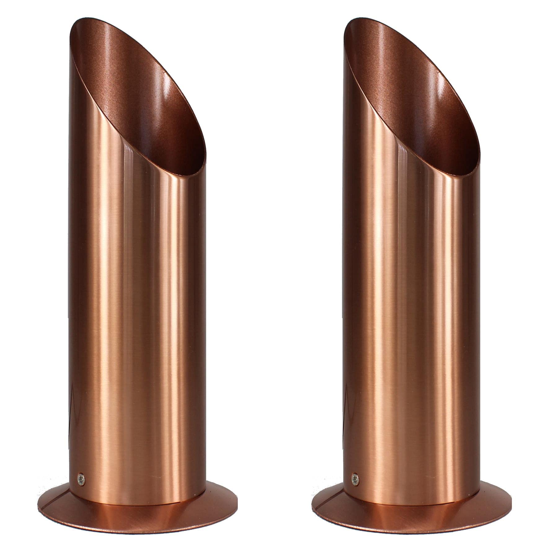 illucio Decorative Indoor Ambient Table/Floor GU10 Uplighter Lamp (Copper, 2 Pack)