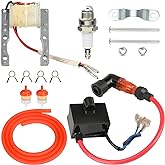 YOXUFA Motorized Bicycle CDI Ignition Coil Magneto Coil Kit for 2 Stroke Engine 80cc 100cc 49cc 50cc PK80 BT80 YD100 Gas Motor Motorized Bike Parts