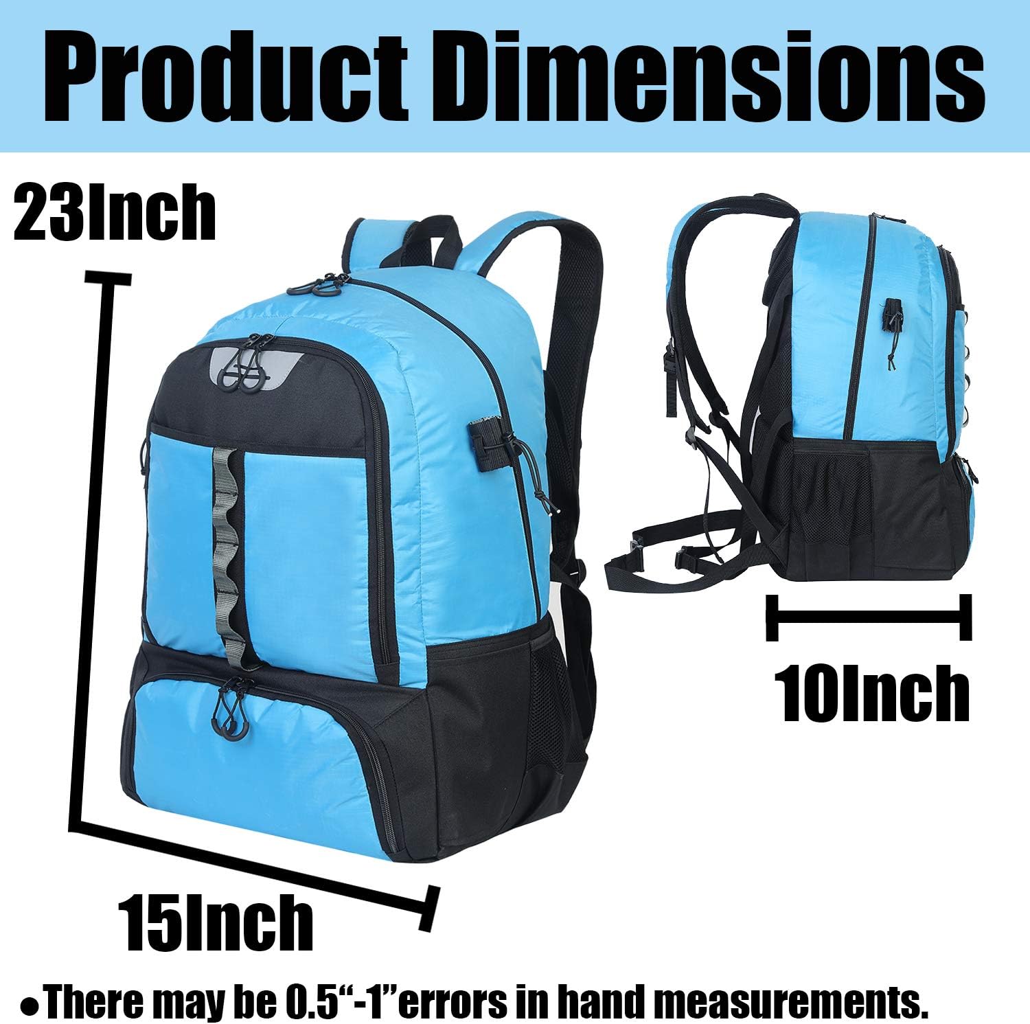 SOWLAND Lacrosse Backpack Hockey Bags - Field Hockey Equipment with Two Stick Holders for Outdoor Sports Blue : Sports & Outdoors