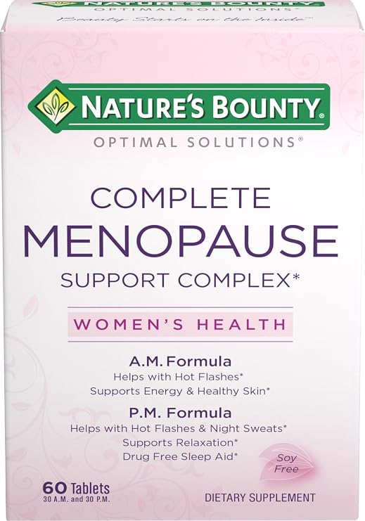 Nature's bounty complete menopause support complex dietary supplement tablets - 60 ct (074312511097)