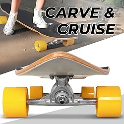 Nattork 44 Inch Cruiser Longboard Skateboard