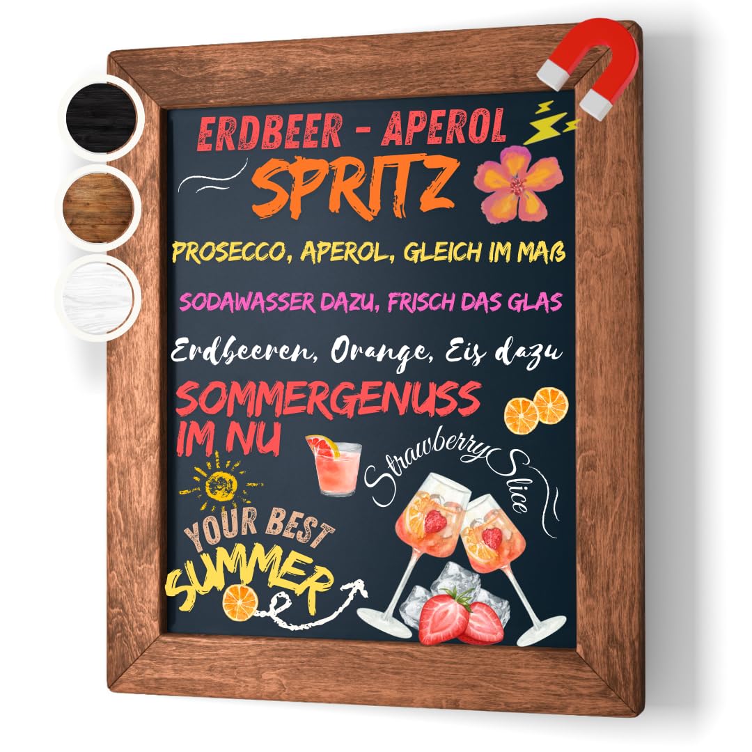 ELAFI Magnetic Chalkboard, A3, Anthracite, Rustic, Writing Board for Home, Office, Restaurant, Bar, Pub, Wall Mount, Magnetic Surface, 0.52 kg