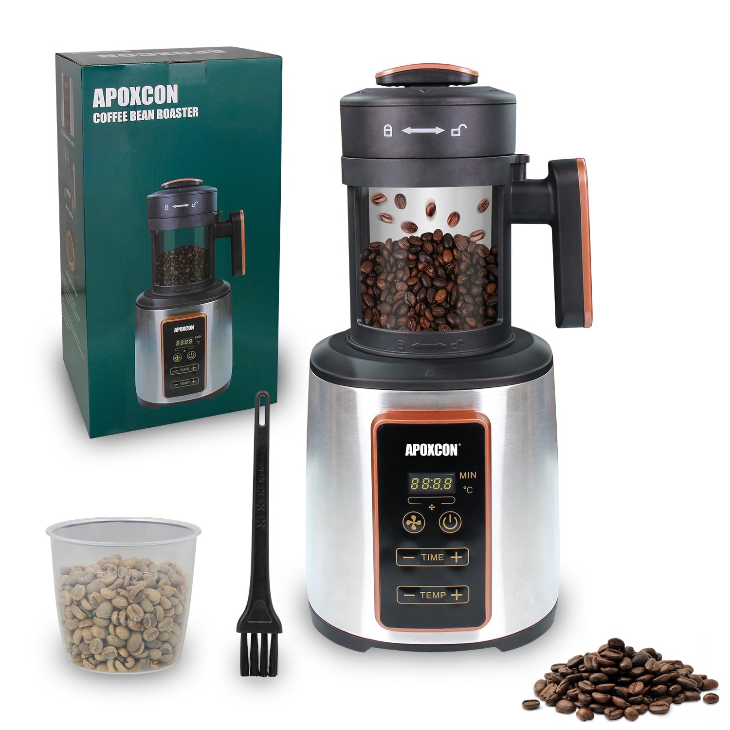APOXCON Coffee Bean Roaster Electric Air Coffee