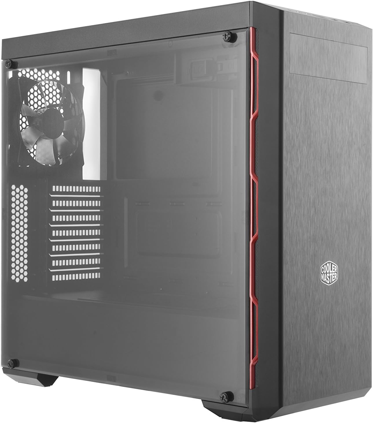 Amazon Cooler Master Masterbox Mb600l Red ミドルタワー型pcケース Cs7067 Mcb B600l Ka5n S00 Coolermaster パソコン 周辺機器 通販