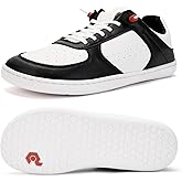 Pulltop Barefoot Wide Toe Box Shoes for Men - Minimalist Barefoot Dress Shoes Sneakers Zero Drop Slip on Walking Non Slip Shoes for Men