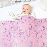 Viviland Kids Rainbow Print Throw Blanket for Boys and Girls, Warm Lightweight Plush Fleece for Sofa, Chair, Couch, Bed, 30" x 40"