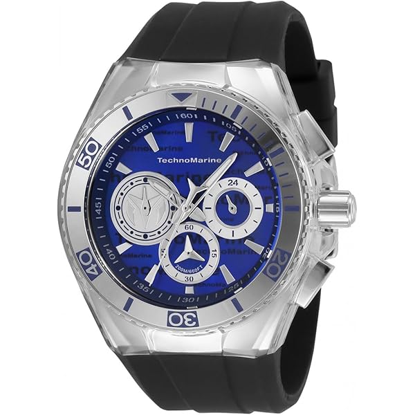 Amazon.com: TechnoMarine Reef Black Chronograph GMT Quartz Black
