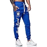Marine Royal Men's Jogger Pants, Sports Fitness Running Casual Sweatpants