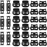 cobee 18 Pcs Locks for Drawstrings, Spring Cord Lock Paracord Accessories, Plastic Cord Double Hole Draw String Clip for Shoelaces Drawstrings Paracord Bags Clothing and More