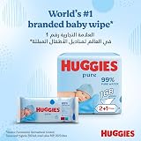 Huggies Pure Baby Wipes 1 Pack 56 Wipes Fragrance Free Hypoallergenic view 6