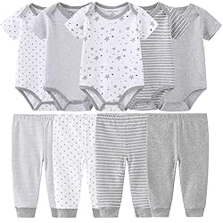 Baby Layette Set Baby Boys' 9-Piece Bodysuits Pants
