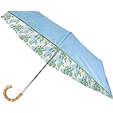 Lilly Pulizter Collapsible Travel Umbrella with Bamboo Handle (Swayin in the Breeze)