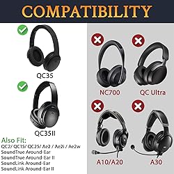 SoloWIT Replacement Earpads Cushions for Bose