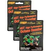 Dyno-tab 4GT Motorcycle Octane Booster. Six 1/4-gram Tablet Card, 3-Pack. Adds up to 17 Points. Lab Tested, Fast Dissolving, Each Tablet Treats up to 4 gal/16 liters. 45431-3pk