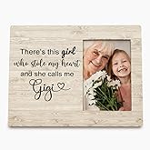 Yorhifa Gigi Picture Frame, Grandma Photo Frame, Mothers Day Christmas Bithday Gifts for Grandma from Granddaughter Grandkids, There’s this Girl She Calls Me Gigi Picture Photo Frames 4x6