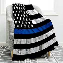 Jekeno Blue Line Police Blanket United States