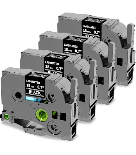 Amazon.com: Oozmas Compatible 18mm Label Tape TZe-345 Replacement
