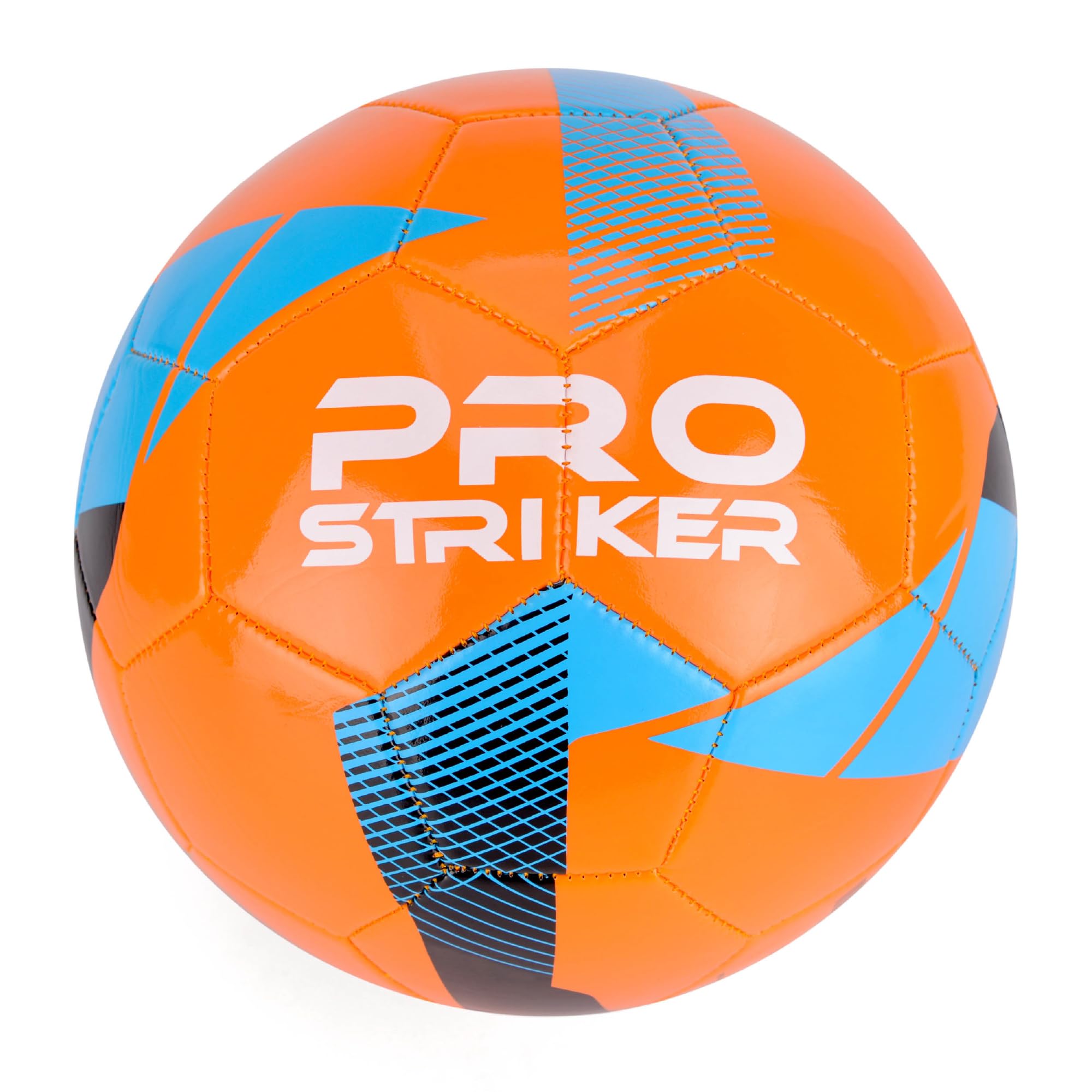 Toyrific Pro Striker Size 5 Football, Lightweight Mini Soccer Ball for Kids, Indoor and Outdoor Training Equipment, Orange