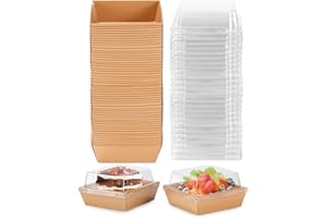 Cinccoke 20 Pack Charcuterie Boxes with Clear Lids, 4x4 Inch Mini Disposable Square Dessert Boxes Bakery Snack Boxes to Go Food Containers for Sandwich, Sushi, Donuts & Cake Slice