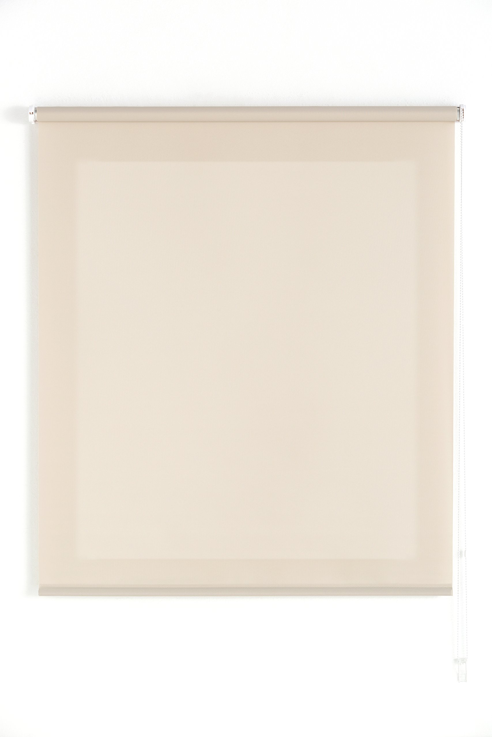 Uniestor Basic Roller Blind Translucent - Light Brown, 120 x 175 cm (W x H) | Fabric Size 117 x 170 cm