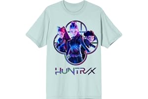 BIOWORLD Kpop Demon Hunters Huntrix Capture Color Adult Crew Neck Short Sleeve T-Shirt