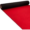 Boao Neoprene Carpet Runner Reusable Plastic Floor Runner Non Slip Rubber Backed Rugs for Hallway Aisle Carpet Roll for Wedding Party Decor Prom Business Outdoor(20 x 2.3 ft,Red)