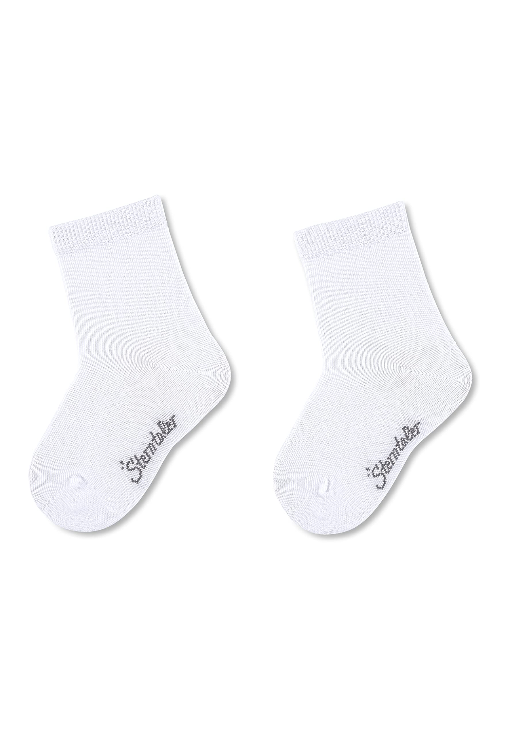 Sterntaler Unisex Baby Unisex Kid's Calcetines Ankle Socks, 18 (Pack Of 2 Socks, White (Weiss 500), 6-9 Months (Manufacturer Size: 18)