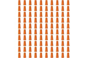 MAMFOUS 100 PCS P3 Orange Spring Insert Twist Caps Connection Electrical Wire Connectors Nuts Screw Terminals Assortment (Orange)