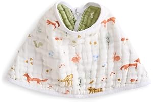 Aden + Anais Essential Cotton Burpy Bib - Sage Woodland