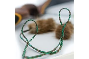 Shatterproof Archery Camo Hunting Bowstrring for recurve and longbows with Beaver String silencers Installed