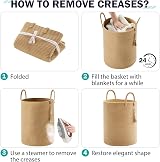 YOUDENOVA Cotton Rope Basket Large 58L 38cm D 50cm H with Handles view 5