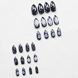 Halloween Press on Nails Short Almond Fake Nails