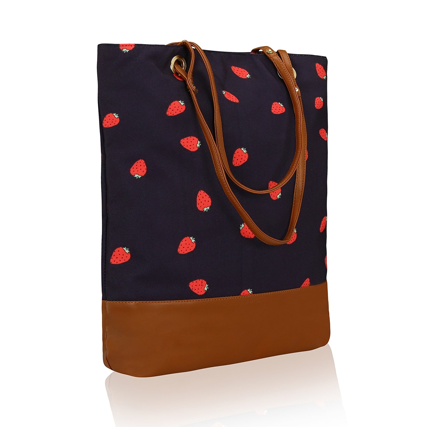 kleio stylish canvas pu big tote bags for women / college girls