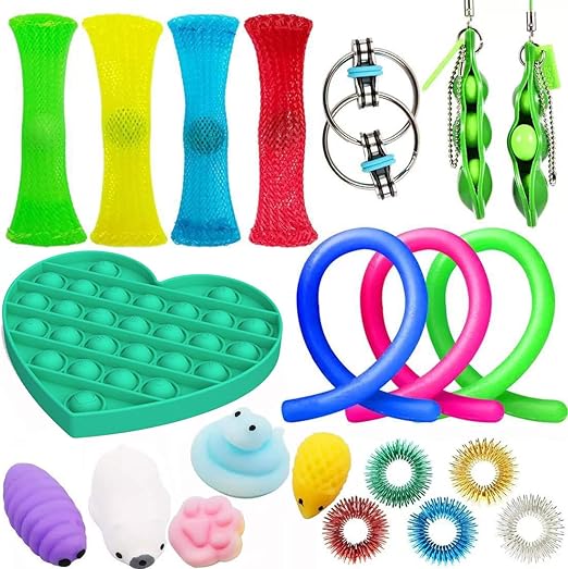 21PCS Sensory Toys Set, Jouet AntiStress et danxiété pour Enfants et Adultes, Parfait pour ADD