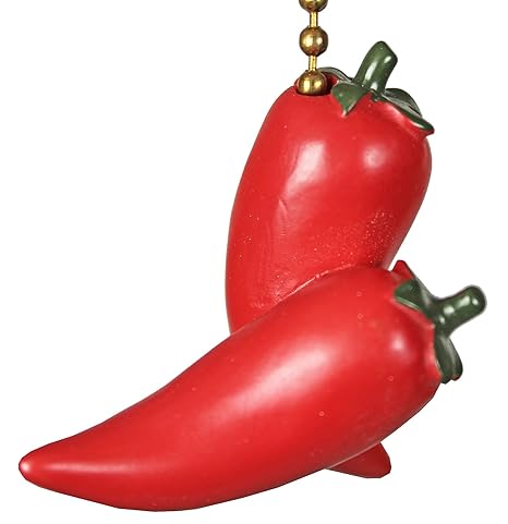 Red Chili Pepper Hot Ceiling Fan Pull Chain Chilli Southwestern