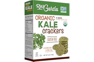 RW Garcia Organic Kale Crackers, Gluten Free, 5.5oz boxes, 6 pack