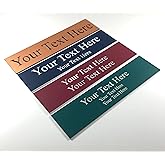 Office Desk Name Plate or Wall/Door Sign - 2x8 or 2x10 - Laser Engraved Sign - CUSTOMIZE. Holder available. Available in 21 colors and 17 fonts. Great gift idea - 1 Tag