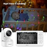Blemil Video Baby Monitor 2 Cameras 6" IPS Split Screen Night Vision 30Hr Batt view 8