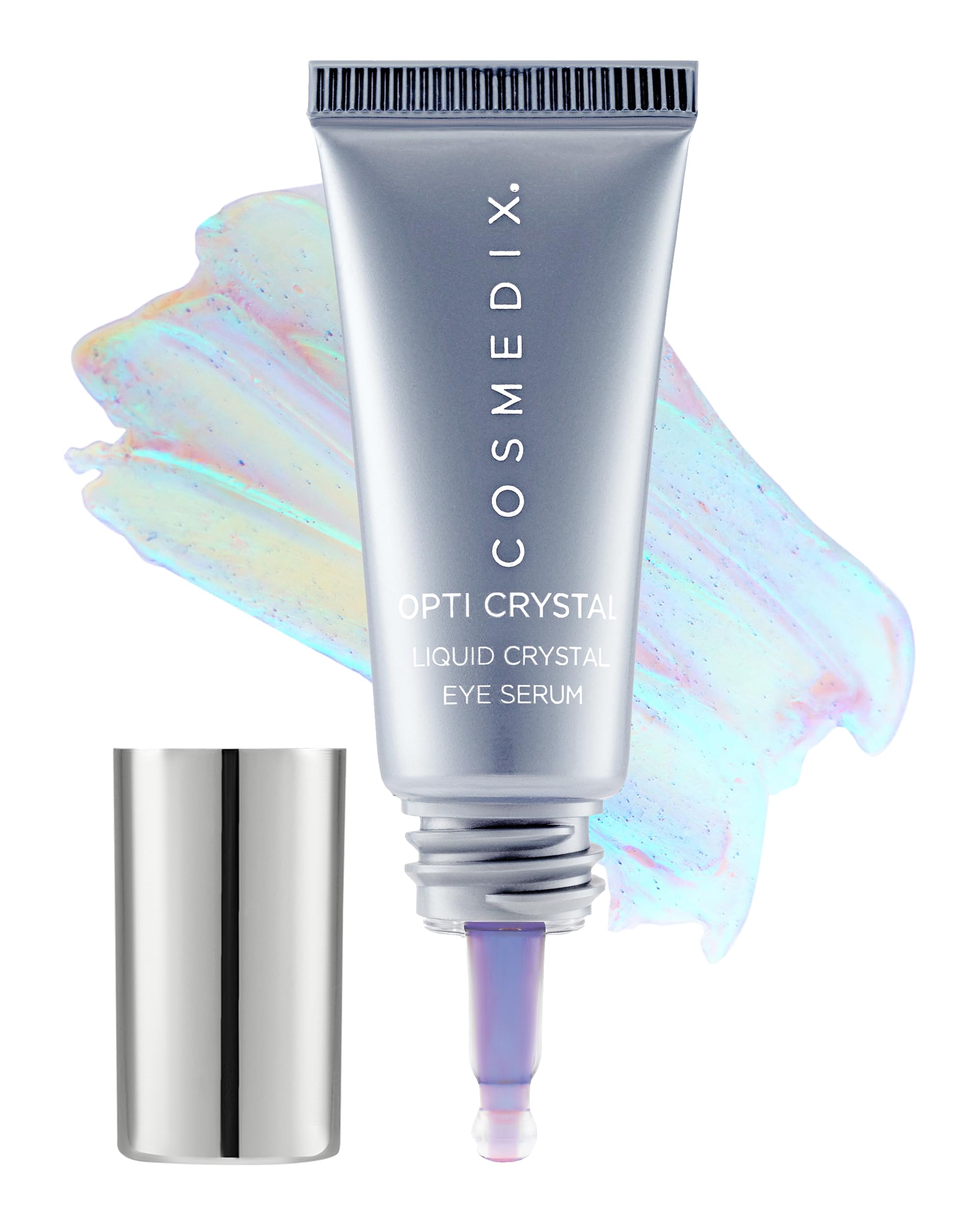 Photo 1 of COSMEDIX Under Eye Serum for Dark Circles & Puffiness, Opti Crystal - Lifting & Firming Liquid Serum for Fine Lines & Wrinkles - Brightening, Moisturizing, & Hydrating Anti Aging Eye Puffy Bags Serum