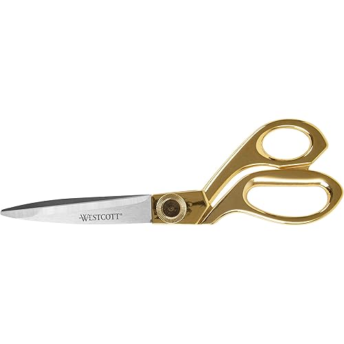 Westcott 8" Gold Finish Scissors (17196)
