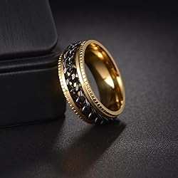 Udolfly Mens Fidget Rings Anxiety Rings for Men