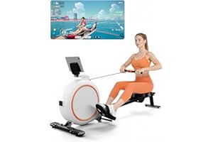Superun 2025 Upgraded Rowing Machines for Home, Magnetic Rowing Machine with 32 Levels, Rower Machine of Quiet Resistance & 300LBS Weight Capacity, Row Machine with LED Monitor, App Supported