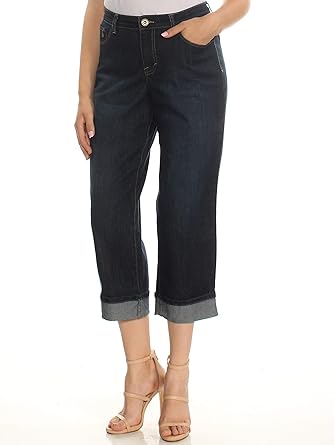 cuffed capri jeans