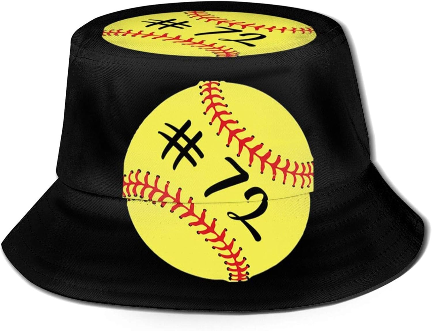 Softball Player Bucket Hat Unisex Sun Hat Summer Packable