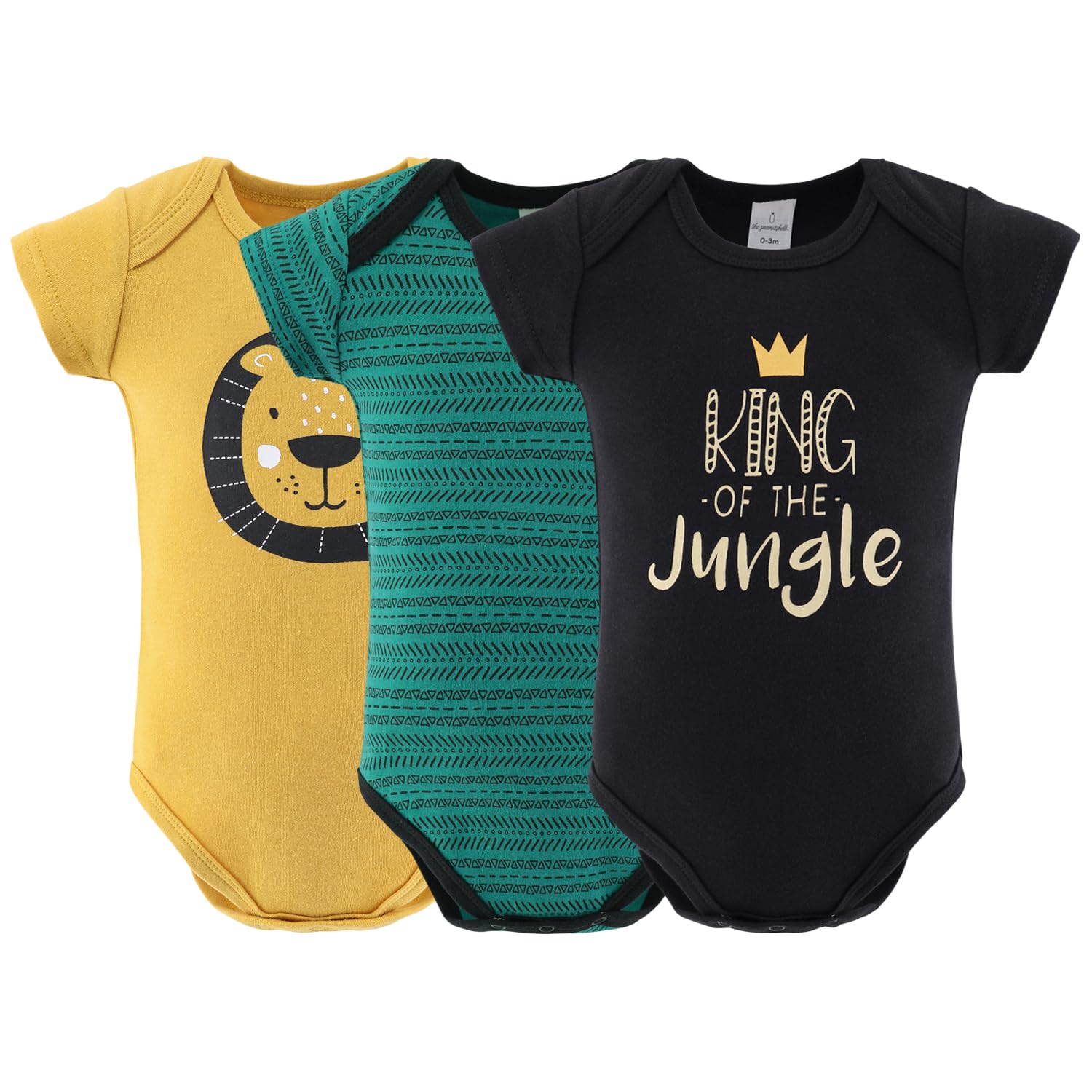 The Peanutshell Baby Layette Gift Set for Baby Boys - 16 Piece Boy Baby Clothes Newborn to 9 Months - King of the Jungle