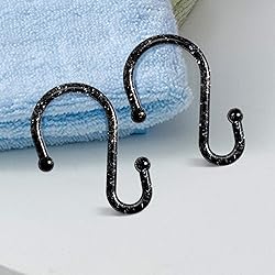 BellRhein Shower Curtain Hooks, Metal Shower Hooks